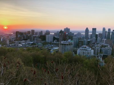 Levé De Soleil Sur Montréal