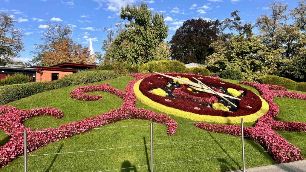 L'horloge fleurie de Genève