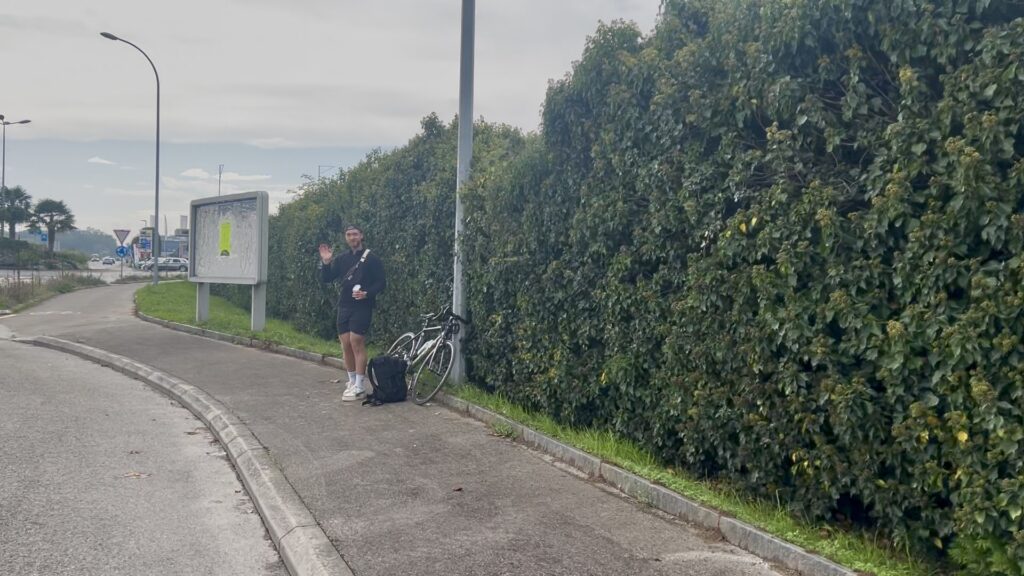 Retrouvailles au bord de la piste cyclable