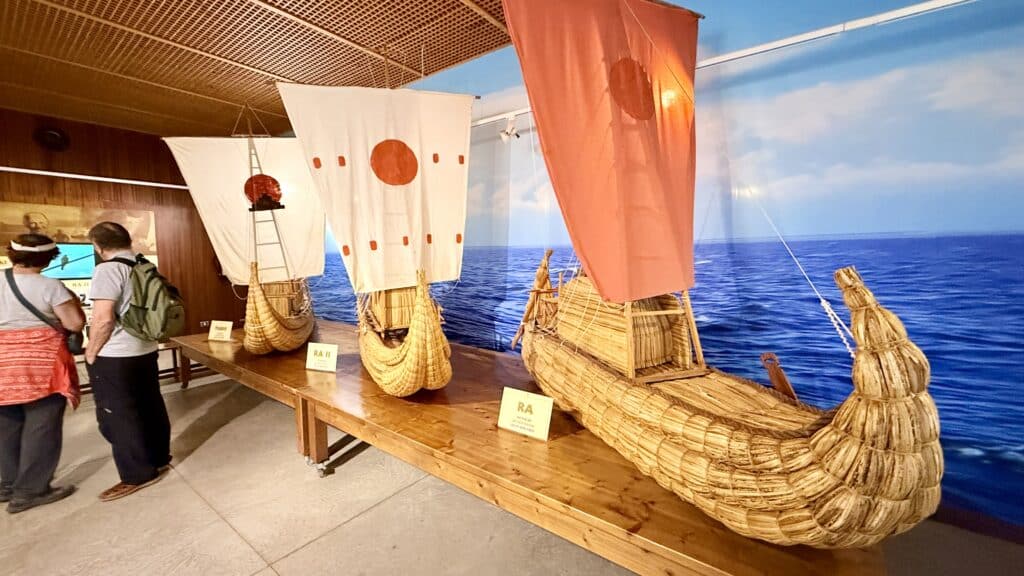 Maquettes des bateaux de Thor Heyerdahl