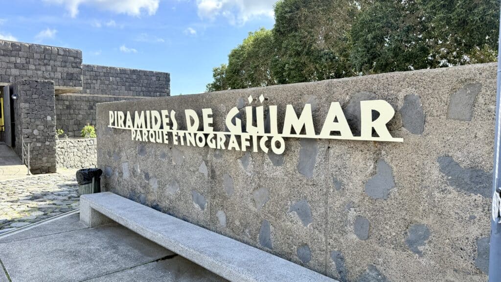 L'entrée du parc des Pyramides de Güìmar