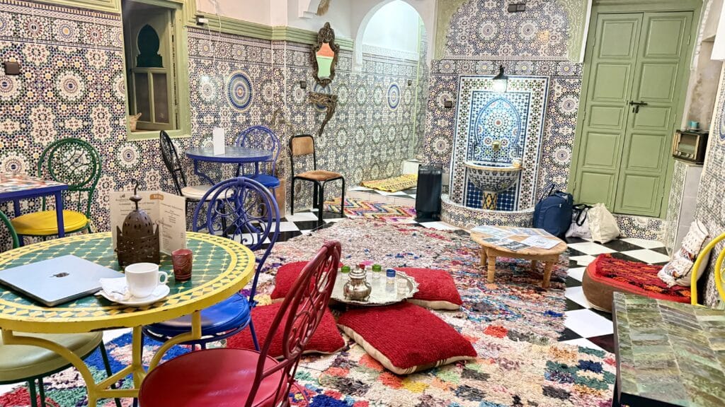 L'intérieur du riad