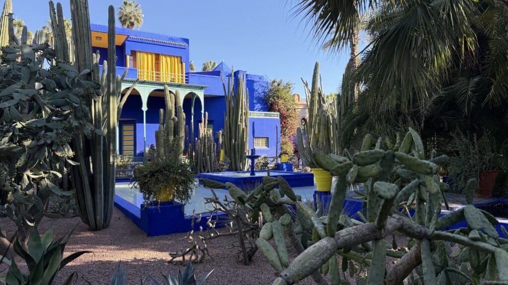 La villa Majorelle, au coeur du jardin