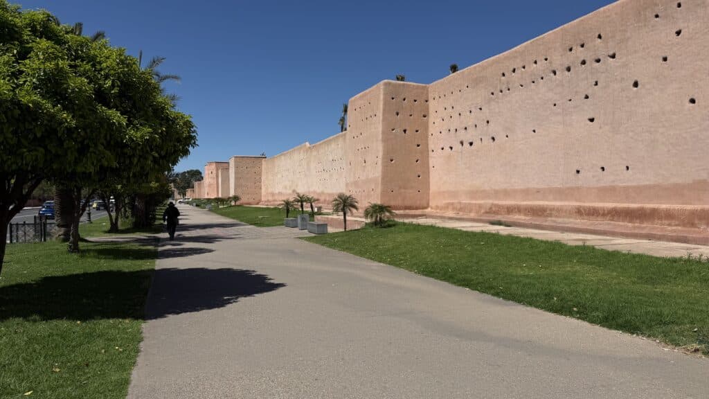 Les fortifications autour de la Médina de Marrakech