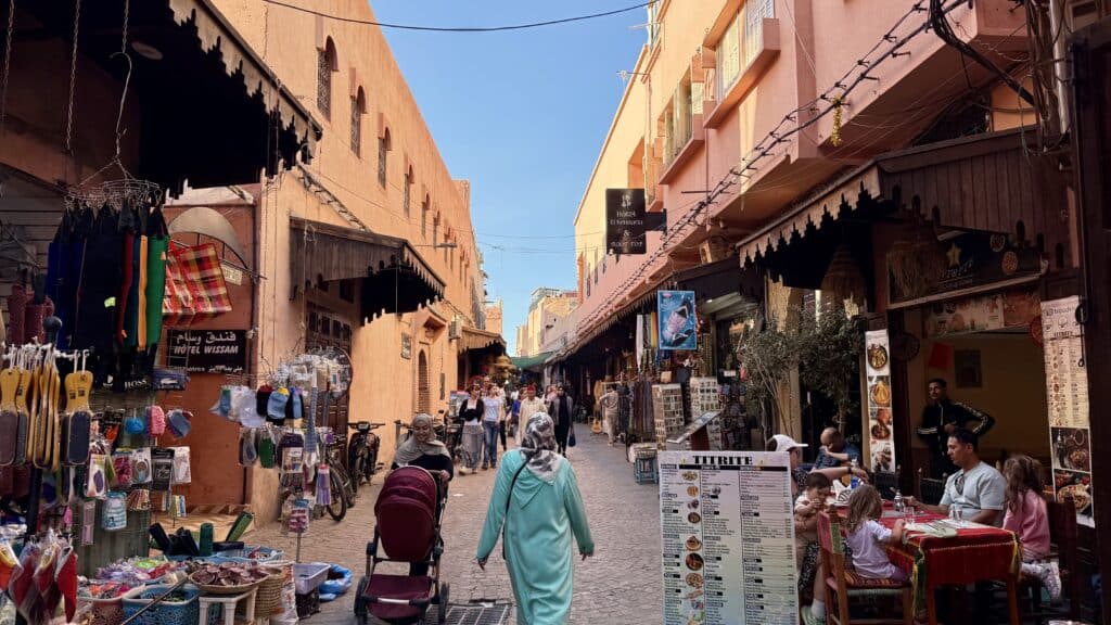 Les rues de la médina de Marrakech